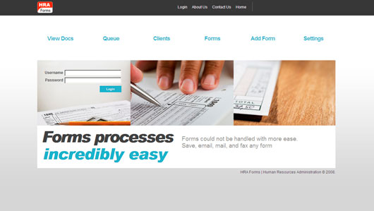 HRAForms Webpage